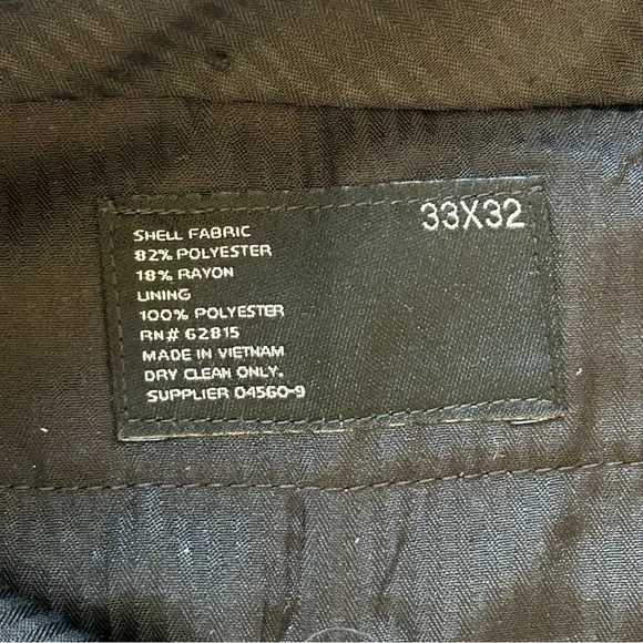New JF J. Ferrar 2PC Suit Men 42L 33 X 32 Slim Fit Jacket Pants Gray